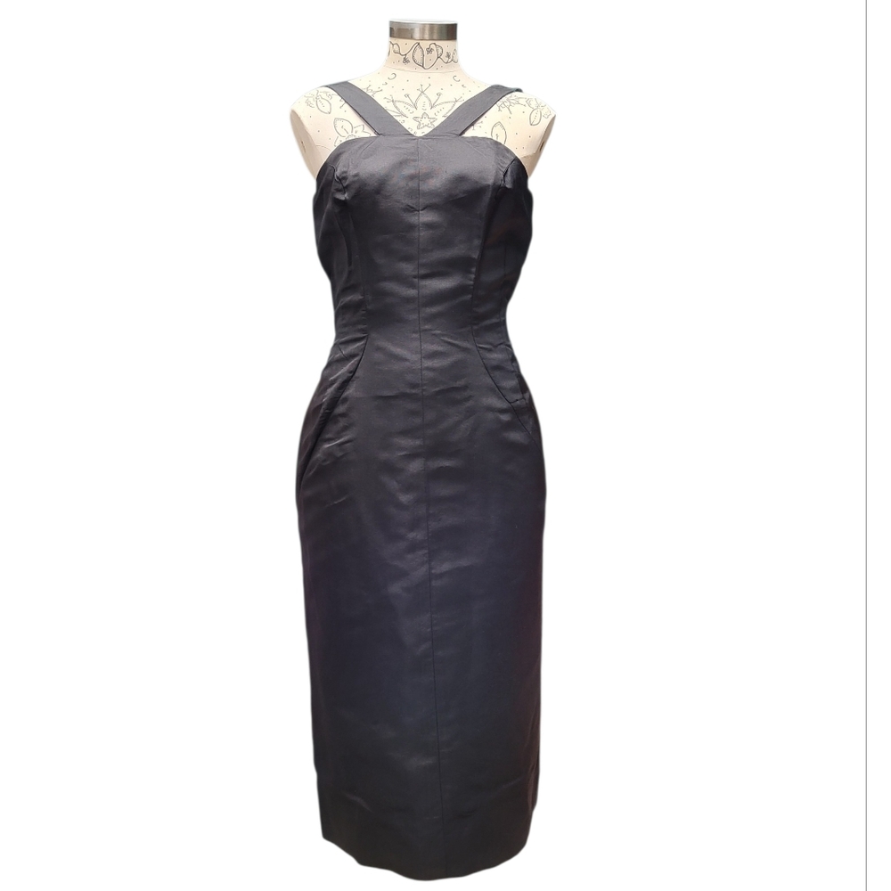 Vintage Grenelle By Estevez Wiggle Silk Bombshell Dress